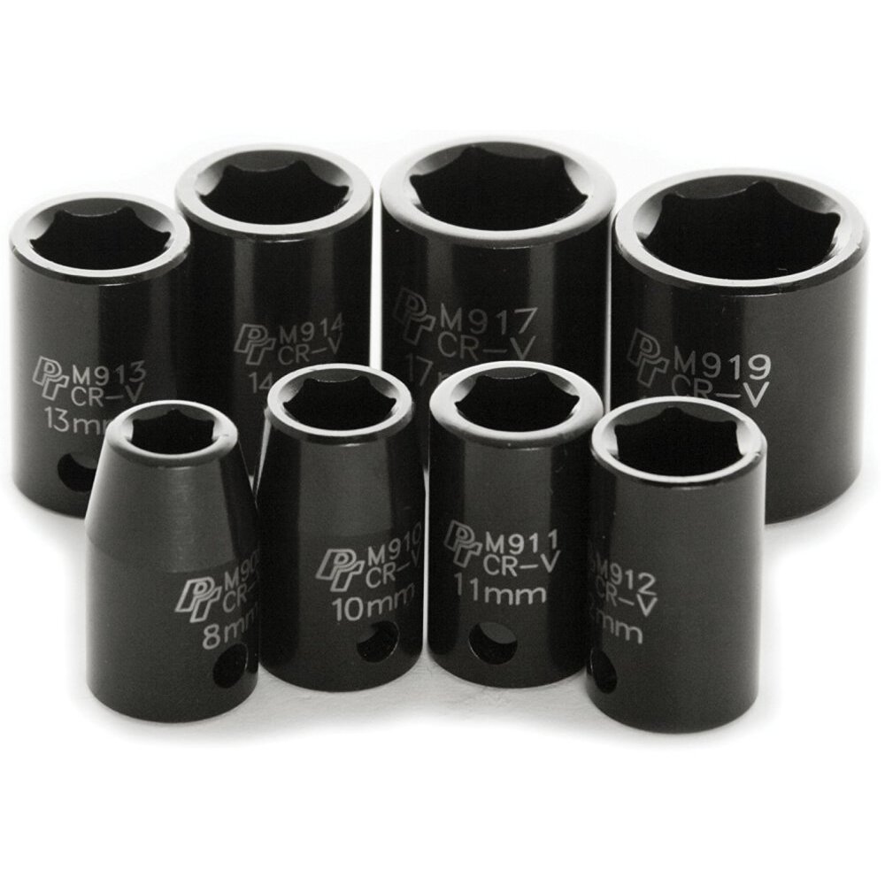 Performance Tool M589DB 8 Piece 3/8" Drive Metric Impact Socket Set - 8 to 19mm Performance Tool M589DB 8 Piece 3/8" Drive Metric Impact Socket Set - 8 to 19mm