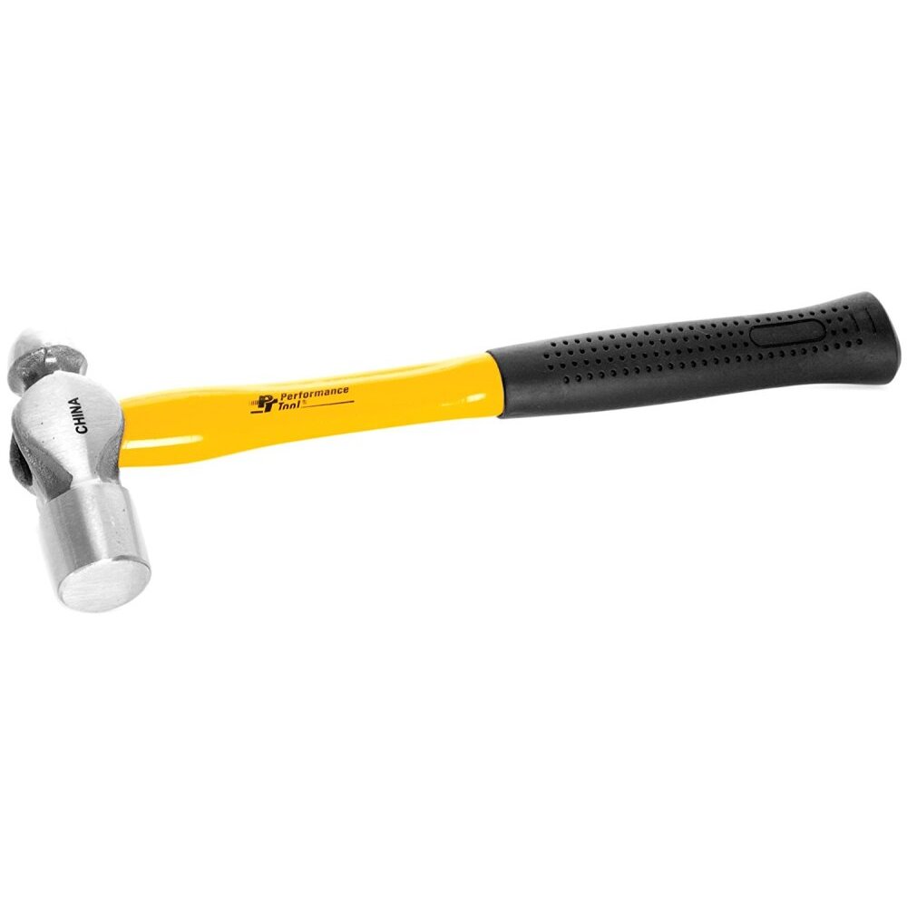 Performance Tool M7034B  24-oz Ball Pein Hammer with Fiberglass Handle