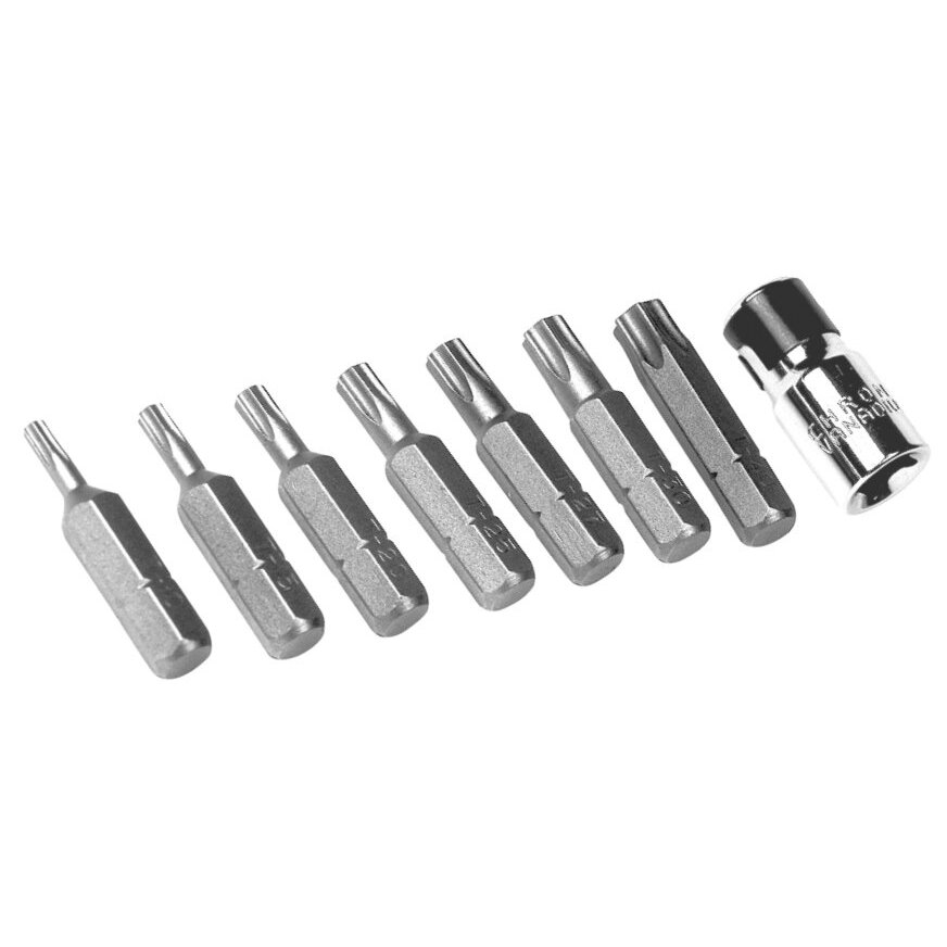 Performance Tool W1386 8 Piece Tamper Resistant Star Bit Set Performance Tool W1386 8 Piece Tamper Resistant Star Bit Set