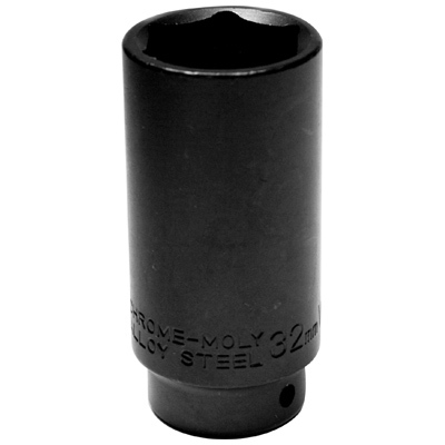 Performance Tool W155  32mm 6 Point Front Wheel Drive Axle Nut Socket - 1/2" Drive Compatible with Chrysler and Honda
