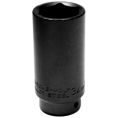 Performance Tool W156  34mm 6 Point Front Wheel Drive Axle Nut Socket - 1/2" Drive Compatible with GM