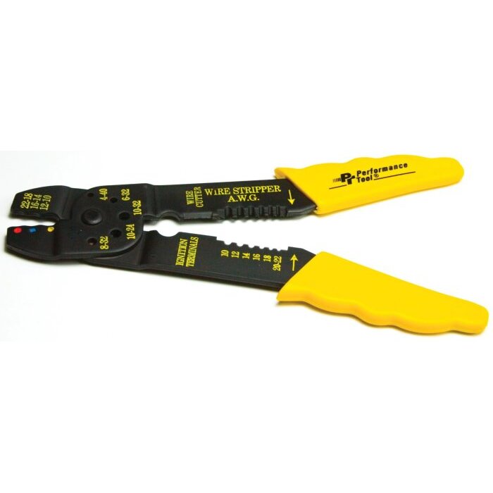 Performance Tool W190C Wire Crimper and Stripper Tool Performance Tool W190C Wire Crimper and Stripper Tool