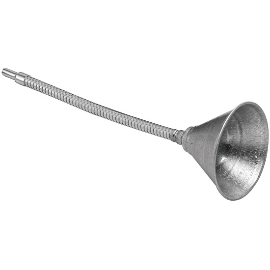Performance Tool W219 Metal Funnel with 12" Flex Spout Performance Tool W219 Metal Funnel with 12" Flex Spout