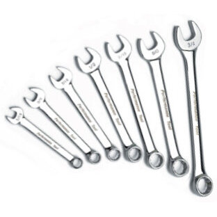 Performance Tool W30200  7 Piece SAE Standard Length Combination Wrench Set (5/16" to 3/4")