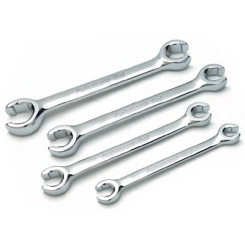 Performance Tool W30431  4 Piece Metric Flare Nut / Tubing Wrench Set (9mm to 18mm)