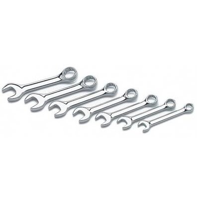 Performance Tool W30507  7 Piece SAE Stubby Combination Wrench Set (3/8" to 3/4")
