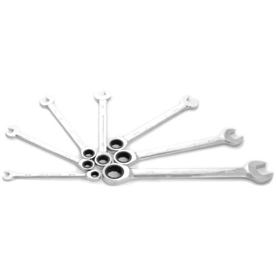 Performance Tool W30630  7 Piece SAE Ratcheting Wrench Set