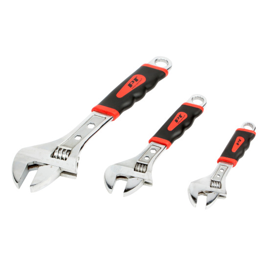 Performance Tool W30703  3 Piece Adjustable Wrench Set