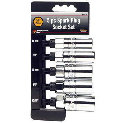 Performance Tool W30936 5 Piece Spark Plug Socket Set Performance Tool W30936 5 Piece Spark Plug Socket Set