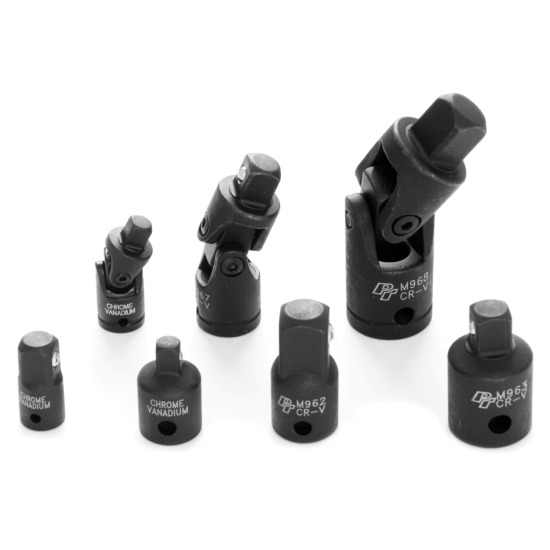 Performance Tool W30937 7 Piece Impact U-Joint and Adaptor Set Performance Tool W30937 7 Piece Impact U-Joint and Adaptor Set