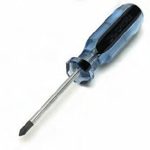 Performance Tool W30960  #0 Phillips x 2-1/2" Shaft Screwdriver Clear Handled