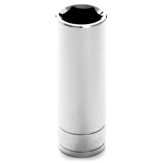 Performance Tool W32418  1/2" Drive 18mm 6 Point Deep Well Socket
