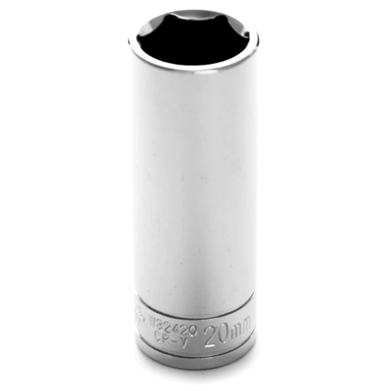 Performance Tool W32420  1/2" Drive 20mm 6 Point Deep Well Socket