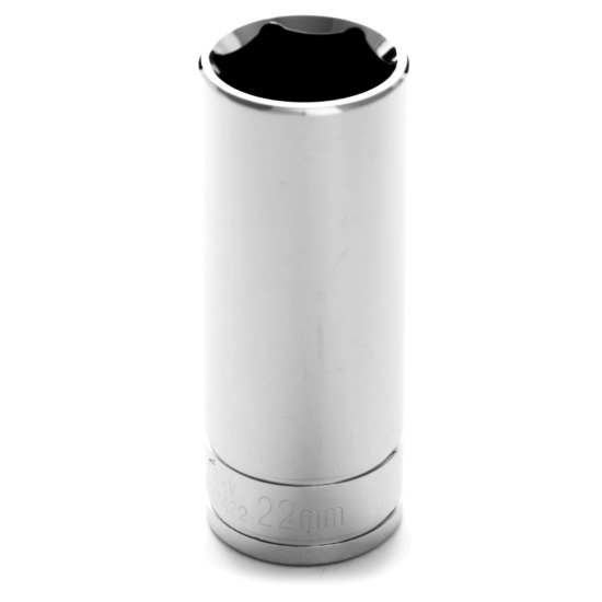 Performance Tool W32422  1/2" Drive 22mm 6 Point Deep Well Socket