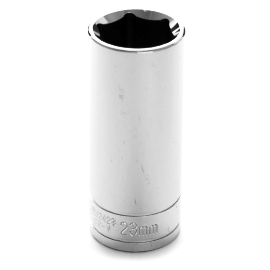 Performance Tool W32423  1/2" Drive 23mm 6 Point Deep Well Socket