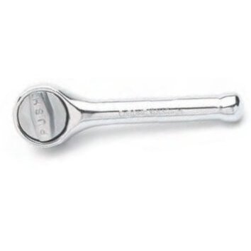 Performance Tool W36113  3-3/4" Length 1/4" Drive Quick Release Round Head Stubby Ratchet