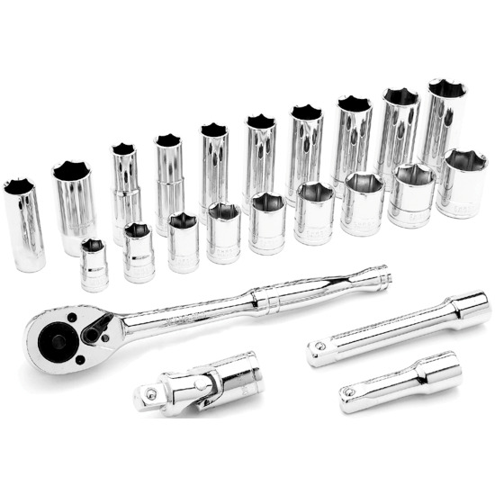 Performance Tool W38914  23 Piece 3/8" Drive METRIC Socket Set