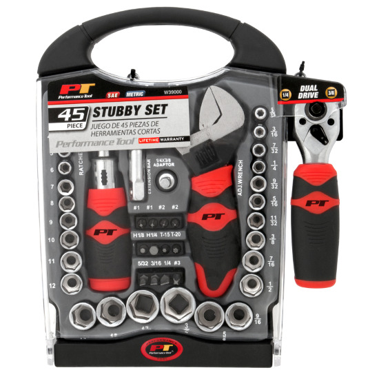 Performance Tool W39000 45 Piece Stubby Set Performance Tool W39000 45 Piece Stubby Set