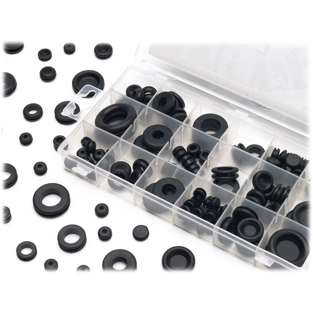 Performance Tool W5214 125 Piece Rubber Grommet Assortment Kit Performance Tool W5214 125 Piece Rubber Grommet Assortment Kit