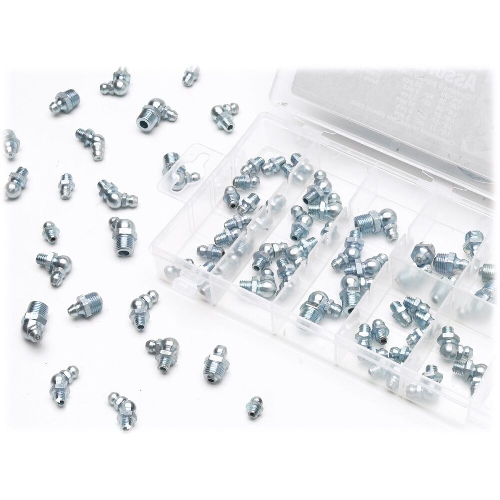 Performance Tool W5215 70 Piece Grease Zerk Fitting Assortment Kit Performance Tool W5215 70 Piece Grease Zerk Fitting Assortment Kit