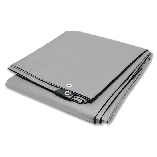 Performance Tool W7004  8' x 10' Silver Heavy Duty Tarp Performance Tool W7004  8' x 10' Silver Heavy Duty Tarp