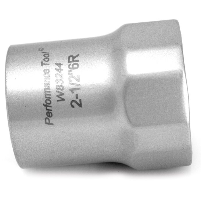 Performance Tool W83244  2-1/2" 6 Point Rounded Wheel Bearing Lock Nut Socket 1/2" Drive - Compatible with Ford