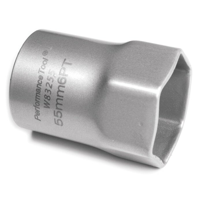 Performance Tool W83255 55mm 6 Point Hex Wheel Bearing Lock Nut Socket 1/2" Drive - Compatible with Toyota Performance Tool W83255 55mm 6 Point Hex Wheel Bearing Lock Nut Socket 1/2" Drive - Compatible with Toyota