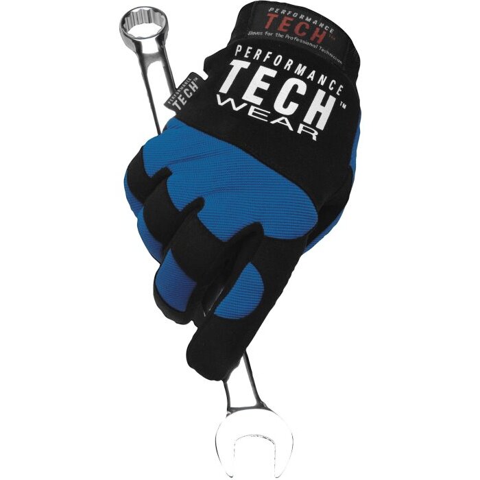 Performance Tool W89001  Mechanics Performance Tech Wear Gloves Blue - X-Large