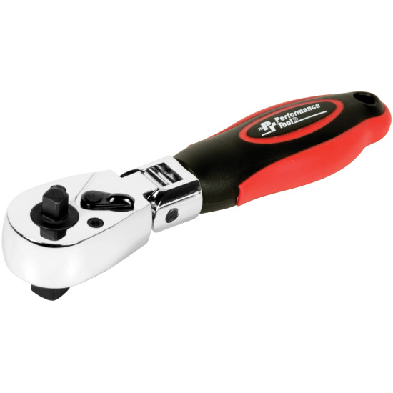 Performance Tool W9116  1/4" and 3/8" Dual Drive Round Flex Head Ratchet