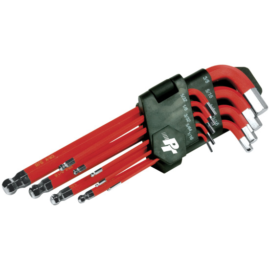 Performance Tool W9135  9 Piece Long Arm SAE Hex Key Set
