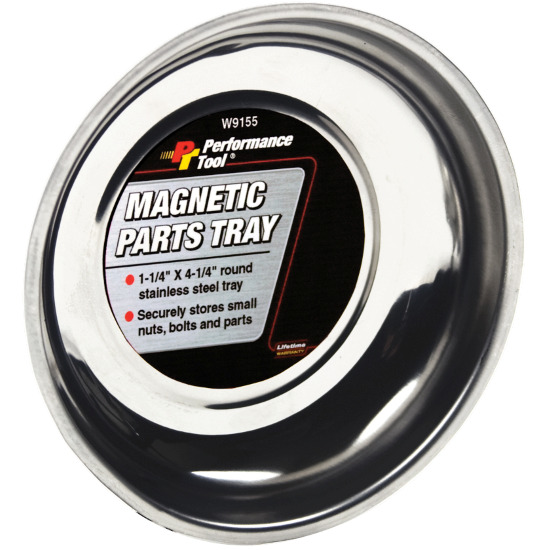 Performance Tool W9155 4-1/4 Inch Magnetic Parts Tray Performance Tool W9155 4-1/4 Inch Magnetic Parts Tray