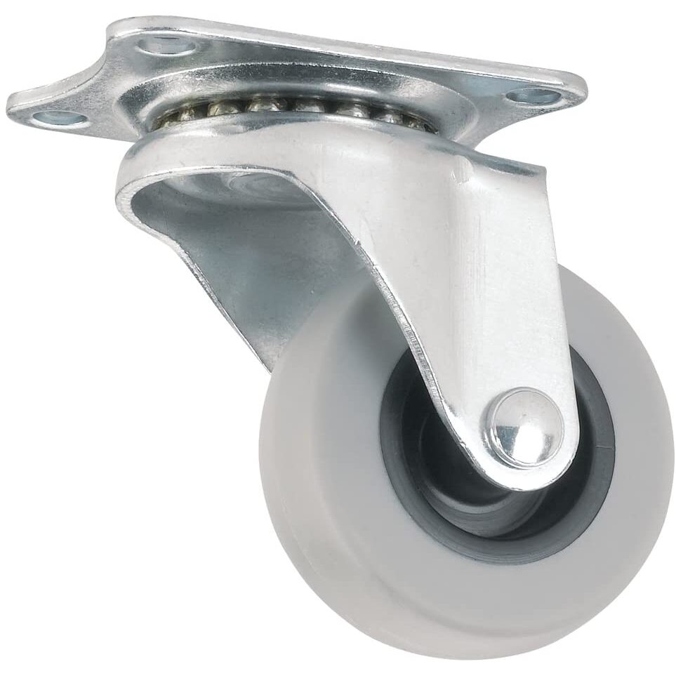 Titan Casters 4034255T TPR Caster 2" Rubber Plate Titan Casters 4034255T TPR Caster 2" Rubber Plate