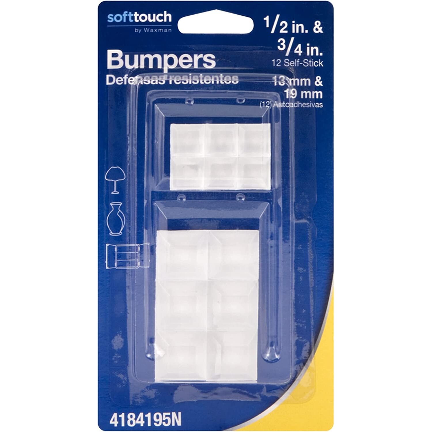 SoftTouch 4184195N  Bumper Clear 12 Piece Assorted Pads