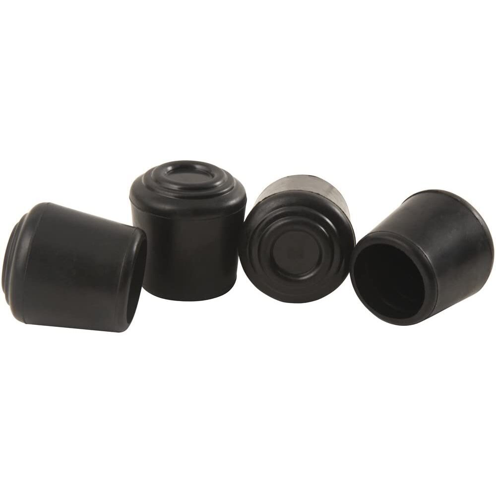 SoftTouch 4440895N  1-1/4" Black Rubber Leg Tips