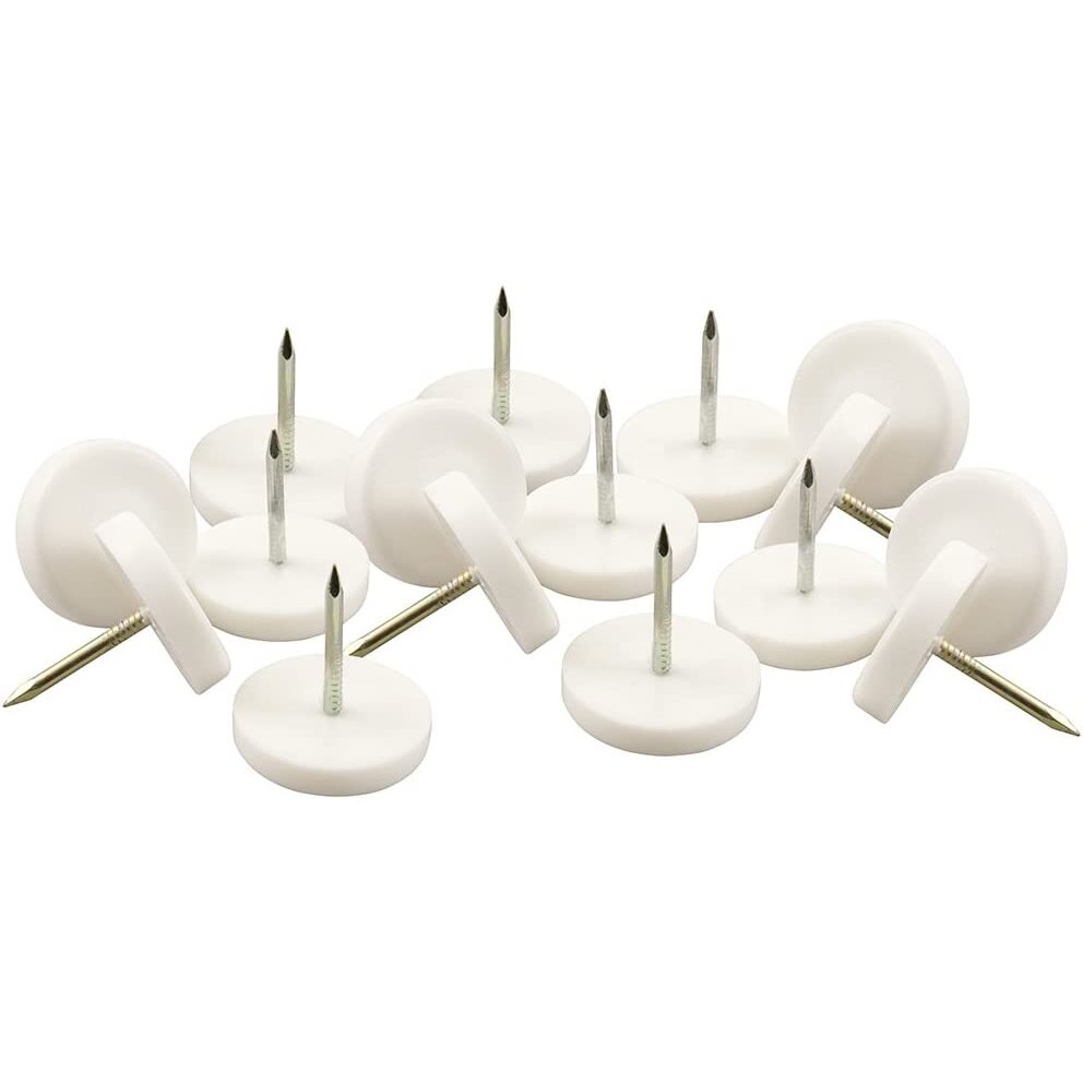SoftTouch 4603395N  Plastic Nail On Glides 7/8" - 16 Pack