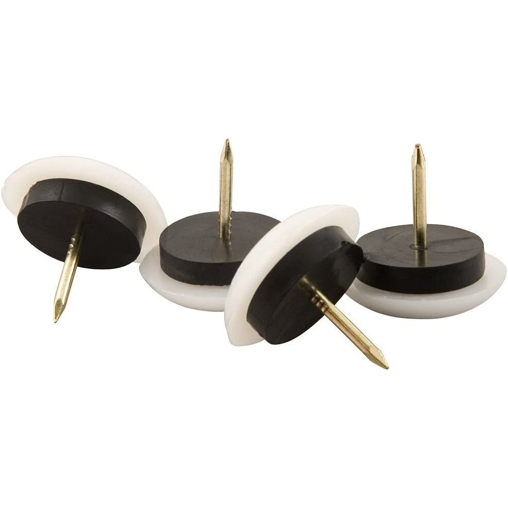 SoftTouch 4628095N  Nail-On Round Furniture Glides for Carpet or Durable Hard Surfaces 7/8" Domed