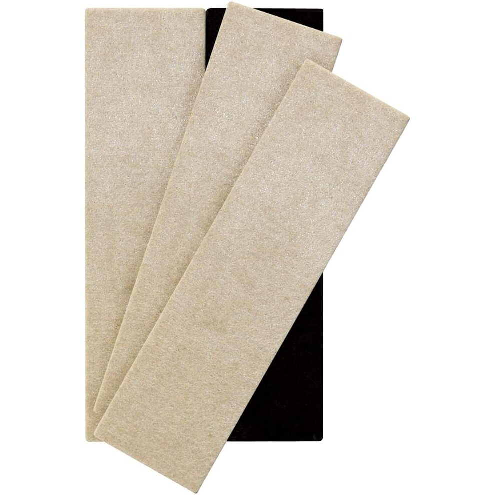 Super Sliders 4703795N  Reusable Furniture Felt Sliders 2-1/2" x 9" - 4 Pack