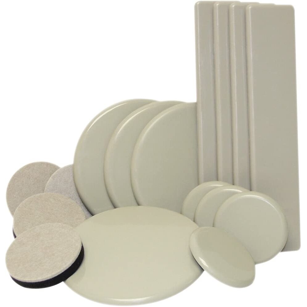 Super Sliders 4712995NB  Assorted Reusable Furniture Sliders Beige - 16 Pack