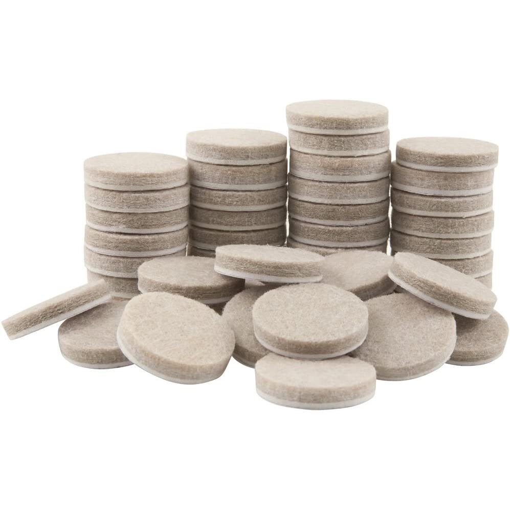 Super Sliders 4719095N  Round Felt Pad 1" Beige -  48 Pack