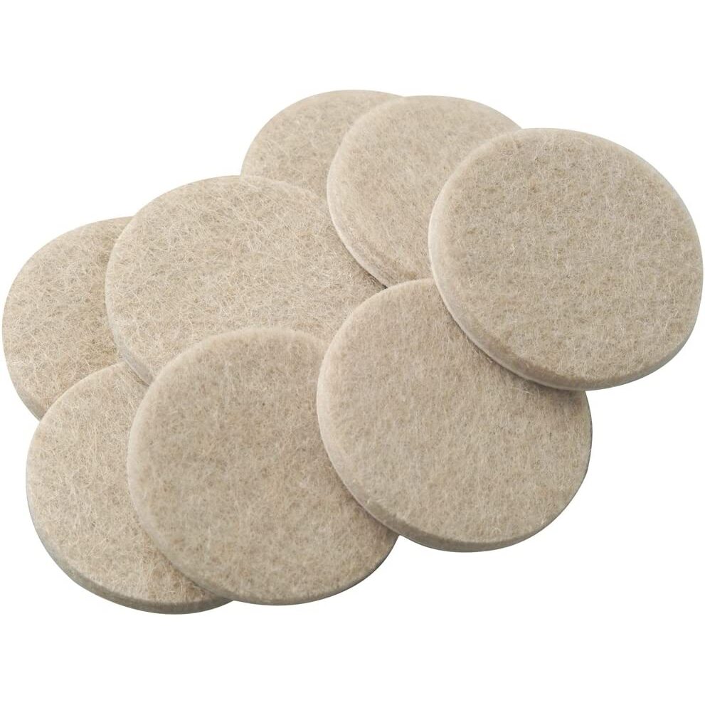 SoftTouch 4719395N  Round Beige Felt Pad 1-1/2"  - 8 Pack