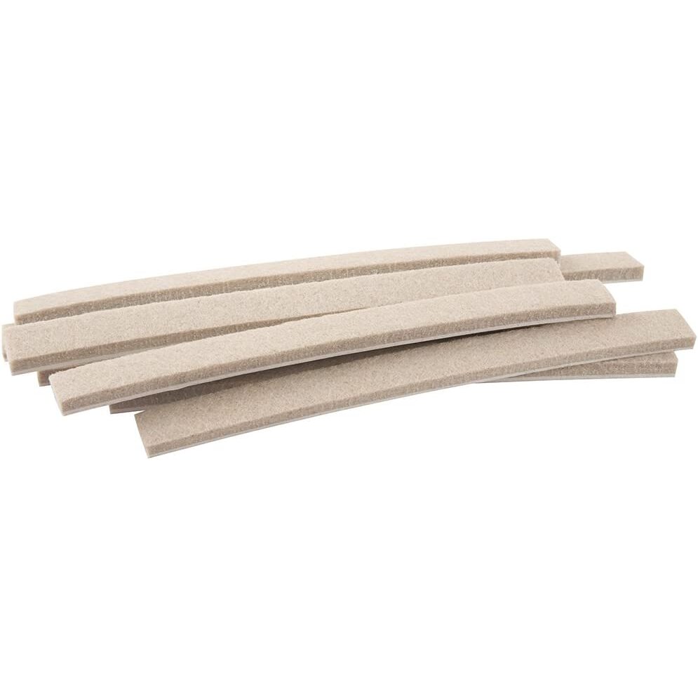 SoftTouch 4719495N  Beige Strip Felt Pads 1/2" x 6" - 9 Pack