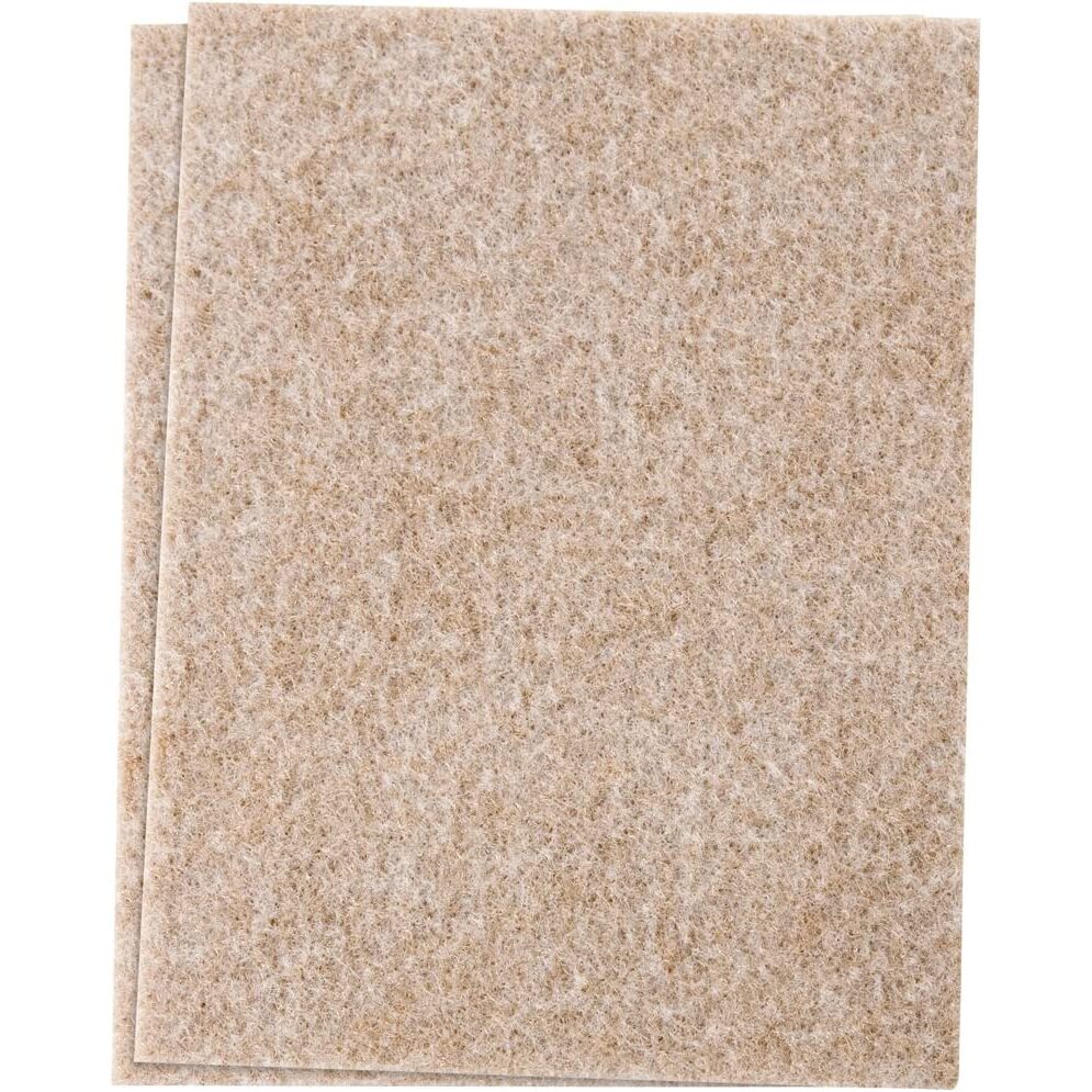 SoftTouch 4720095N  Felt Pad Beige 4-1/2" x 6" - 2 Pack