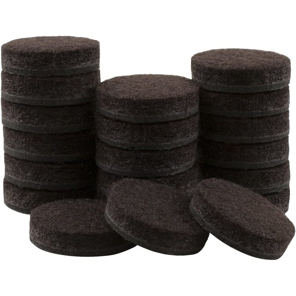 SoftTouch 4728595N  Brown Felt Pad 3/4" - 20 Pack