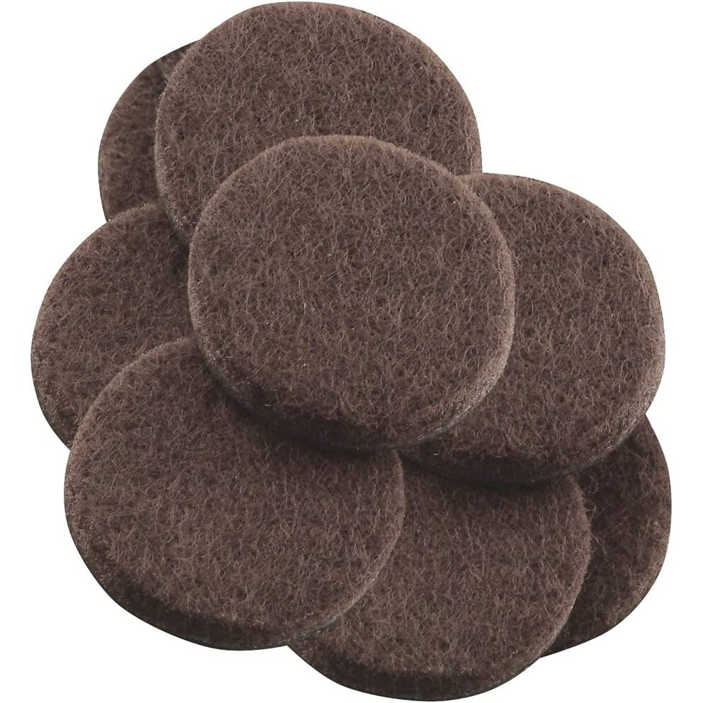 SoftTouch 4729395N  Brown Felt Pad 1-1/2" - 8 Pack