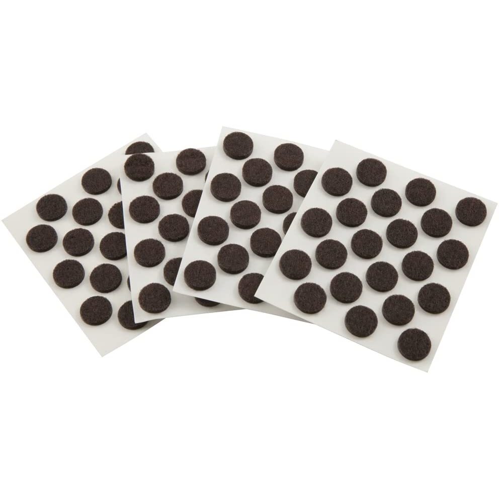 SoftTouch 4729595N Brown Felt Pad 3/8" - 84 Pack SoftTouch 4729595N Brown Felt Pad 3/8" - 84 Pack