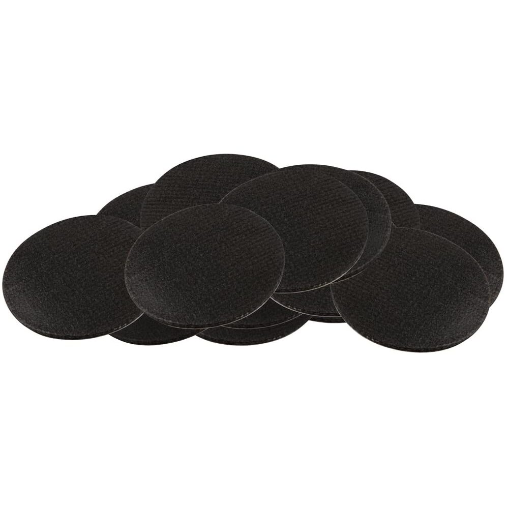 Super Sliders 4738595N  Self-Stick Non-Slip Surface Grip Pads 1" Black - 16 Pack