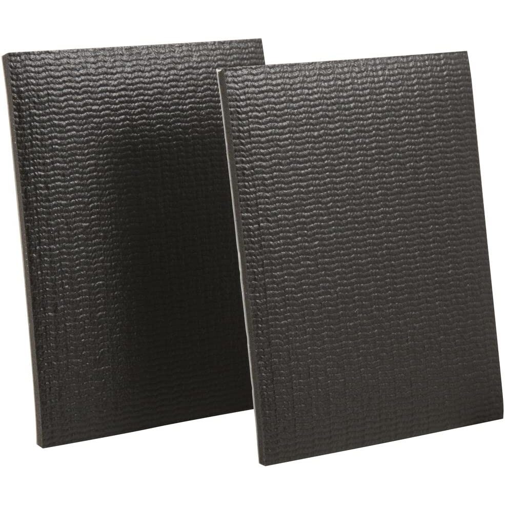 SoftTouch 4750095N  Rectangle Self-Stick Gripper Pads 4" x 5" Black - 2 Pack