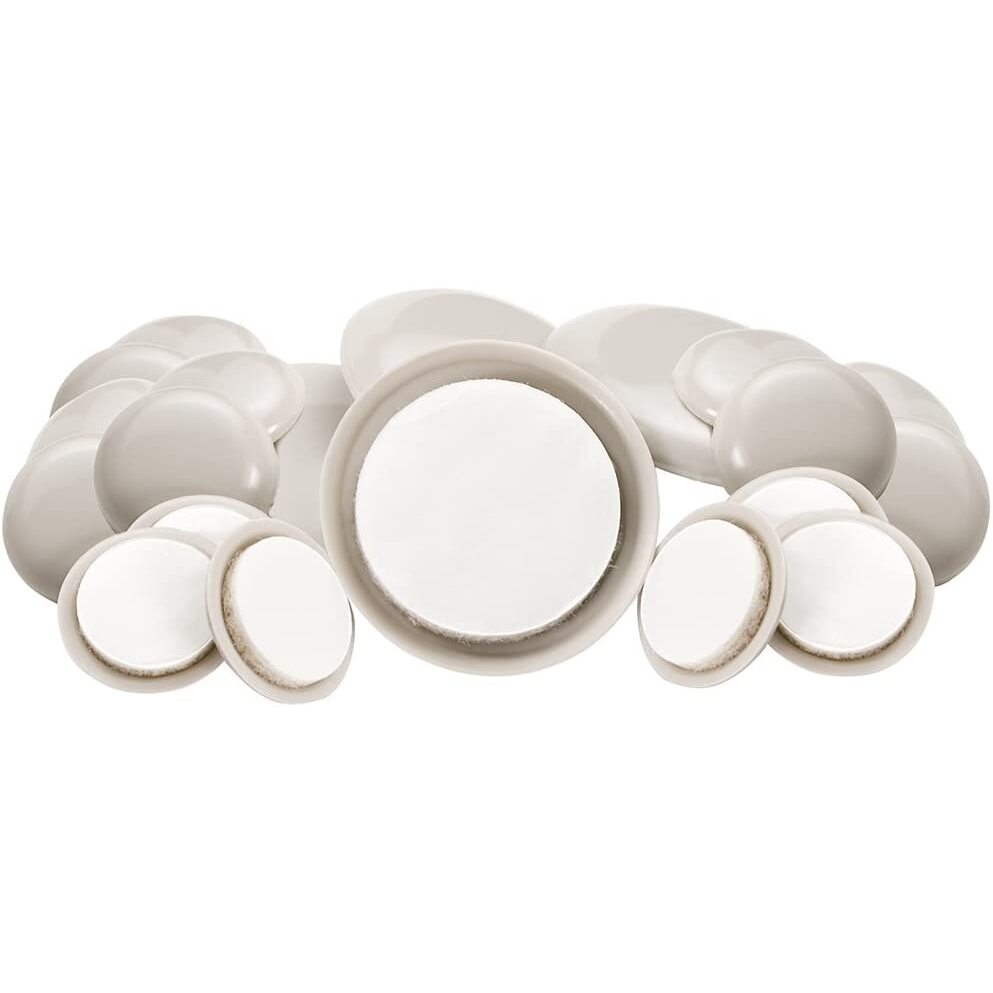 SoftTouch 4760195N  Round Table and Chair Self-Stick Furniture Sliders - 20 Piece Assorted Pack
