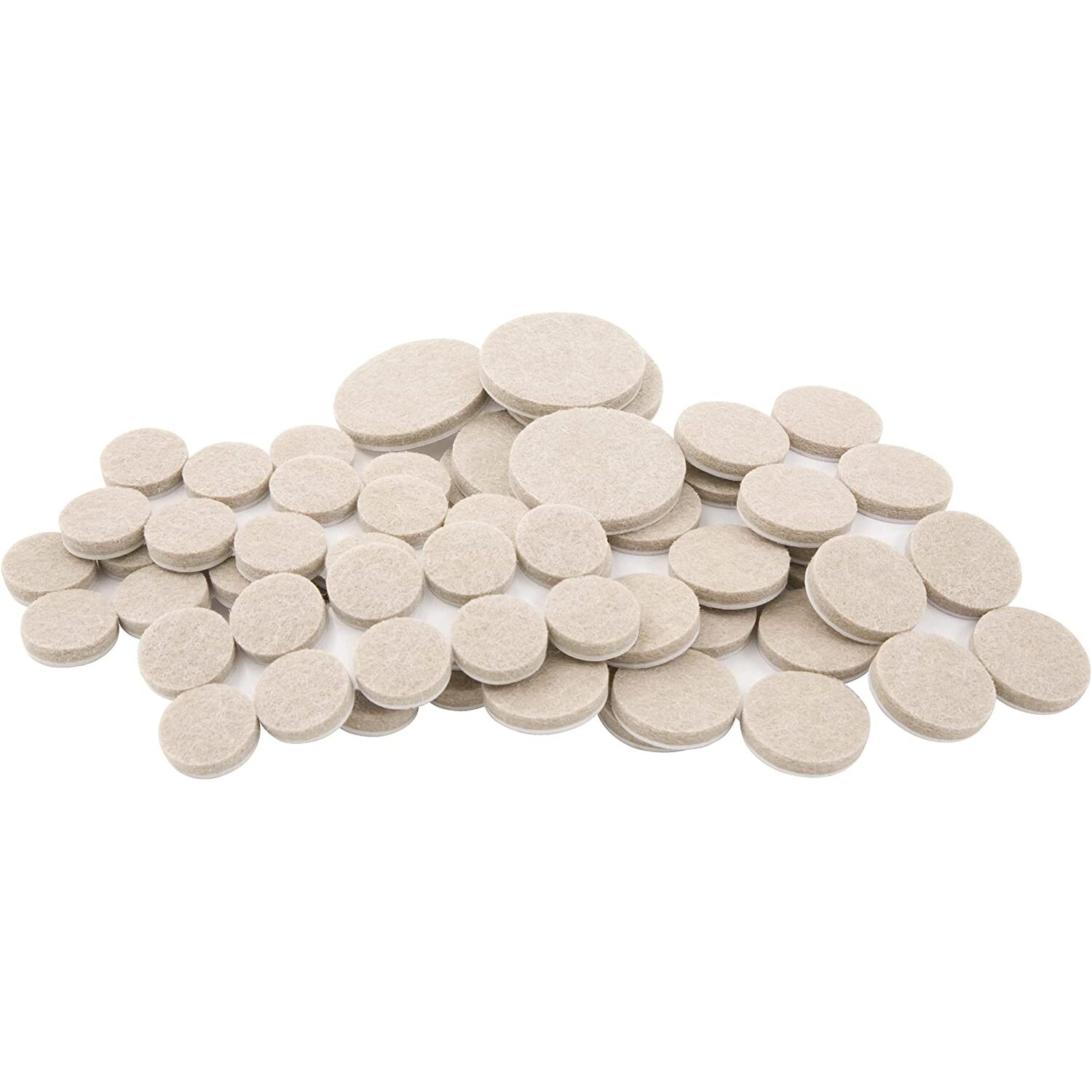 SoftTouch 4761695N  Beige Felt Pads for Table & Chair 80 Pieces