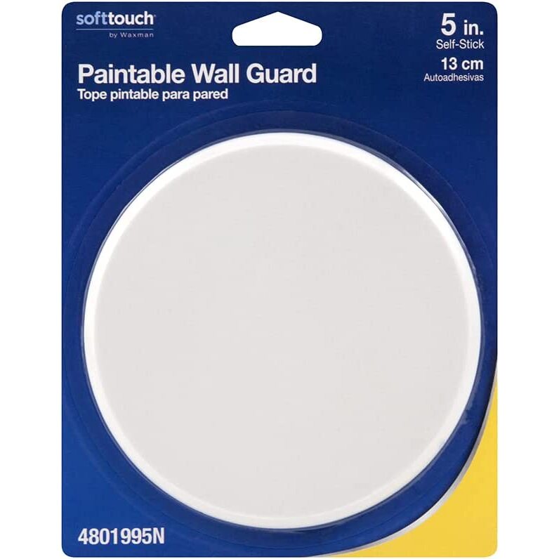 SoftTouch 4801995N  Round Flat Paintable Wallguard 5"
